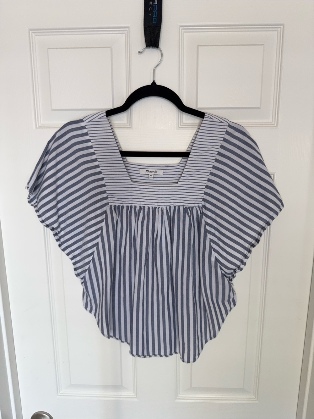 Madewell Blue & White Striped Blouse